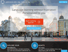 Tablet Screenshot of languagezen.com